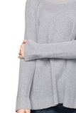 Subtle Luxury Sweater Zen Blend Stephanie Thermal Stitch Crew Sweater