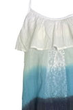 Subtle Luxury Top Almost Vintage - Isabelle Washed Cotton Gauze Dip Dye and Solid Camisole Tank