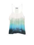 Subtle Luxury Top Almost Vintage - Isabelle Washed Cotton Gauze Dip Dye and Solid Camisole Tank