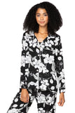 Subtle Luxury Top Bed to Brunch Piper PJ Set / S/M / Black Piper PJ Top/Pant Set| Shadowed Petals Print | Subtle Luxury