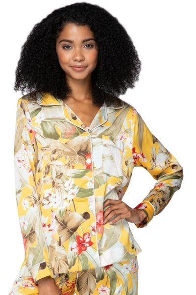 Subtle Luxury Top Bed to Brunch Piper Shirt / XS/S / Gold Bed to Brunch Print Piper Shirt