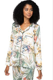 Subtle Luxury Top Bed to Brunch Piper Shirt / XS/S / White Bed to Brunch Piper Shirt | Tropical Escape Print | Subtle Luxury