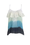 Subtle Luxury Top Isabelle Tank / XS/S / Ocean Dip Dye Almost Vintage - Isabelle Washed Cotton Gauze Dip Dye and Solid Camisole Tank