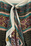 Sunland Park Print Sheer Sarong Wrap Scarf - Subtle Luxury