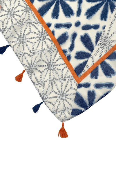 Surfrider Ocean Blue Print Scarf Wrap Sarong - Subtle Luxury