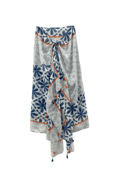 Surfrider Ocean Blue Print Scarf Wrap Sarong - Subtle Luxury