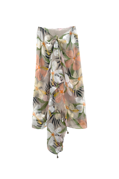 Paradise Cove Tropical Print Light and Travel Friendly Scarf Wrap Sarong