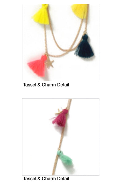 Tassel & Charm Necklace - Subtle Luxury