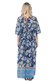 The Oasis Print Maxi Sundress Coverup - Subtle Luxury