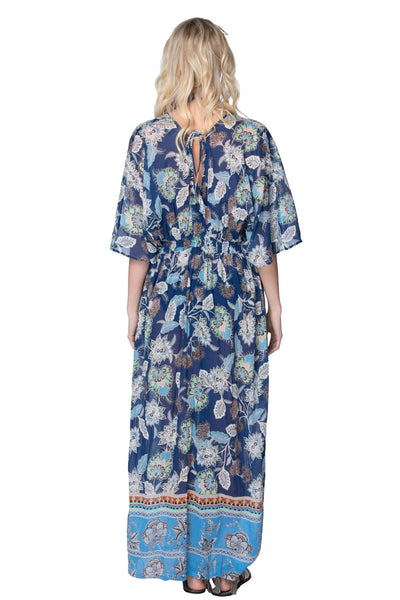 The Oasis Print Maxi Sundress Coverup - Subtle Luxury