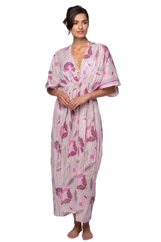 The Oasis Print Maxi Sundress Coverup - Subtle Luxury