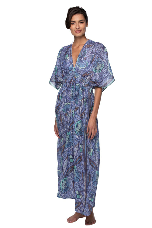 The Oasis Print Maxi Sundress Coverup - Subtle Luxury