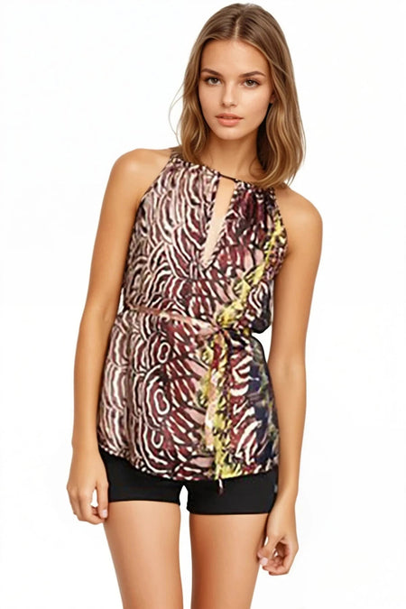 Loose Lace Dip Dye Tee Effortless Style, Washed-Lived Look