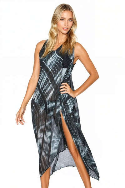 Tie Dye Trippin in Black Multi - Wear Coverup - Subtle Luxury