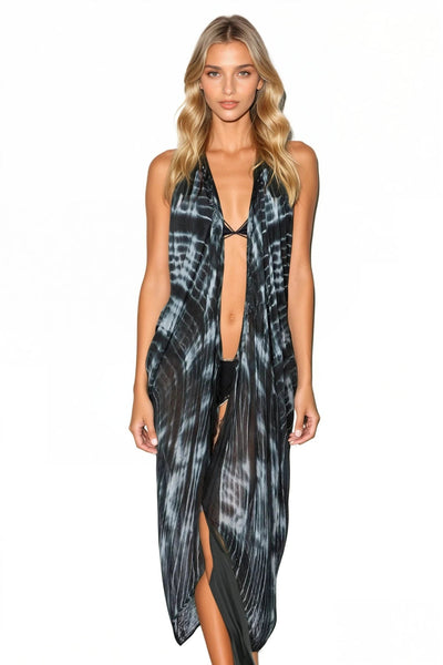 Tie Dye Trippin in Black Multi - Wear Coverup - Subtle Luxury