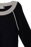 Washable Cashmere Novelty Cover - stitch Crewneck Sweater - Subtle Luxury