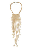 Waterfall Tassel Peal Necklace - Subtle Luxury