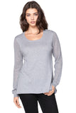 Zen Blend Annie Crew Neck Fine Gauge Sweater - Subtle Luxury