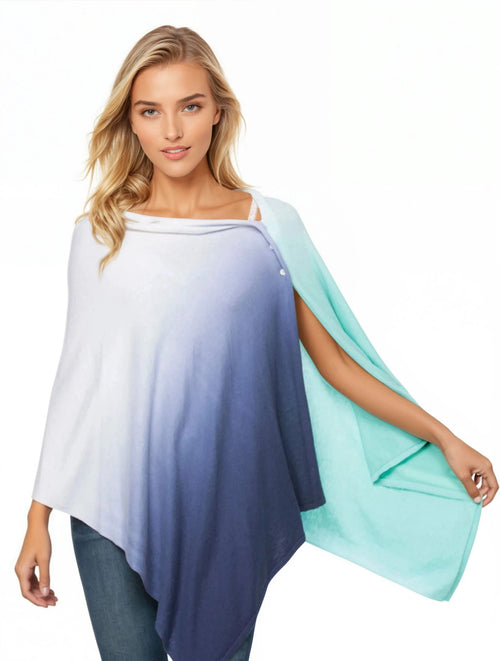 Zen Blend Dip Dye Poncho Convertible - Subtle Luxury