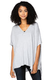 Zen Blend Luisa V - Neck Sweater Knit Poncho - Subtle Luxury