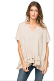 Zen Blend Nora Ruffle Tunic Sweater - Subtle Luxury