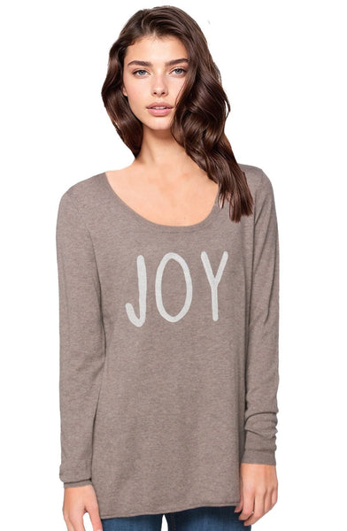 Zen Blend Sweater S/M / Root / Joy Zen  Crewneck Sweater with Joy Embroidery Stitch