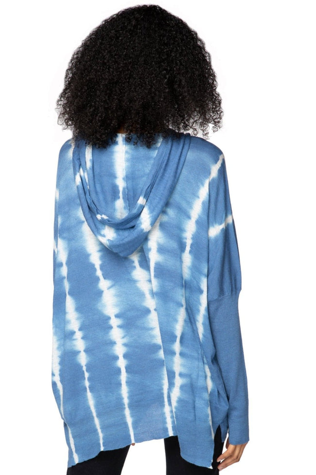 Zen Blend Sweater XS/S / Ocean Tie Dye Zen "Reese" Hoodie Pullover Sweater in Ocean Tie Dye