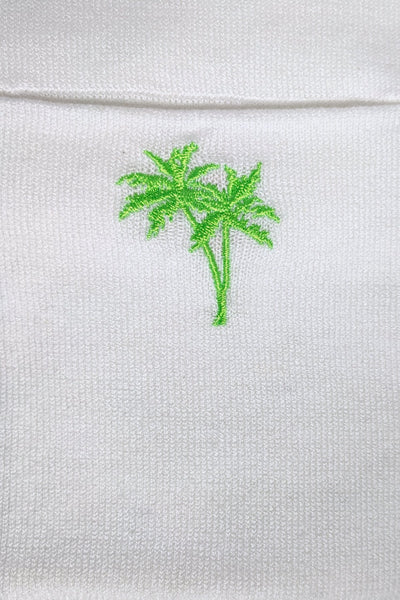 Zen Patricia Pocket Pullover Sweater with Palm Embroidery - Subtle Luxury