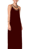 Cross Back Leila Dress with Gold Metal Sequin Embellishment - Subtle Luxury