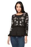 Layla Cotton Gauze Top with Embroidery - Subtle Luxury