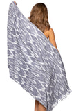 Love Surplus Beach Blanket Towel from Ikat Fabrics - Subtle Luxury