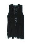 Macrame Vest with Fringe - Subtle Luxury