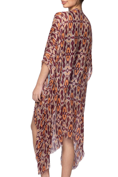 Penny Lane Print Kimono in Autumn color - Subtle Luxury