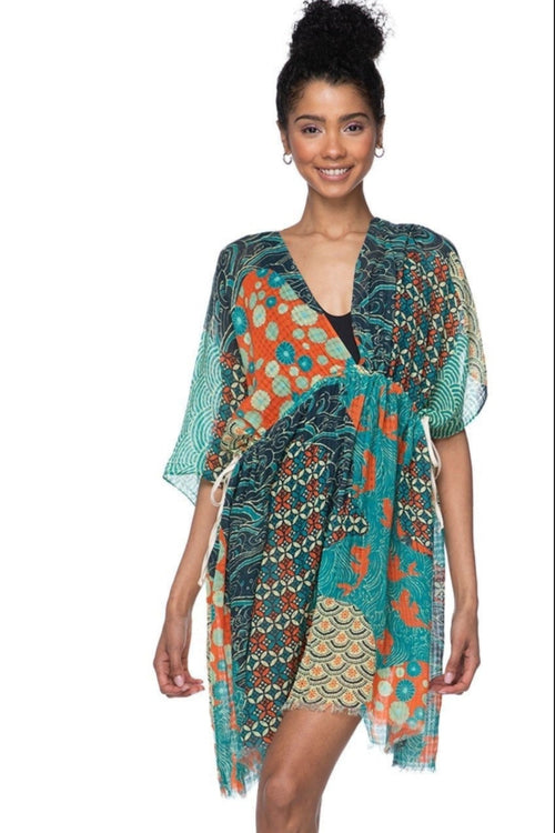 Pool to Party Kaftan Isle Dress Coverup – Okinawa Print