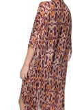 Pool to Party Kimono One Size / Autumn / 80% Modal-20% Wool Luxury Penny Lane Print Kimono Coverup