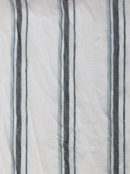 Stripe & Needle Jacquard Scarf Wrap - Subtle Luxury