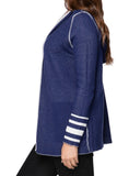 Maddie Reversible Hoodie in Surf/Admiral - Subtle Luxury