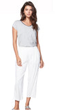 Subtle Luxury Pant S/M / Salt / 55% Linen/45% Viscose Comfort at Home Linen Blend Beach Pant