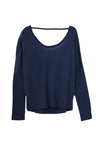Subtle Luxury Sweater Tencil ™ Cashmere Blend Drape Back Crop Crewneck Sweater