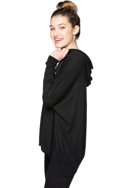 Zen Blend Reese Hoodie Pullover with "Happy Camper" Embroidery - Subtle Luxury